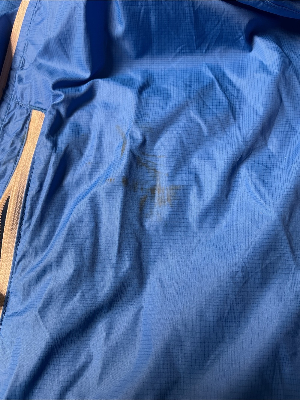 Eastern Mountain Sports Men's Royal Blue Hooded Windbreaker - Picture 4 of 5